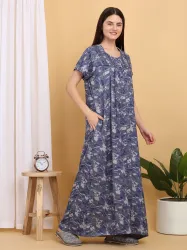SWEET DREAMS Women Nighty (Blue)