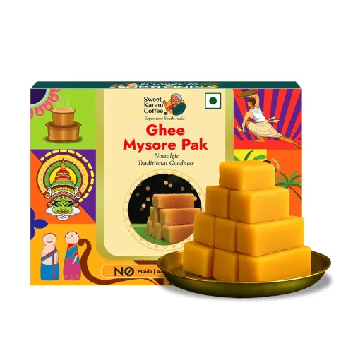 Image of Sweet Karam Coffee Ghee Mysore Pak – 100grams