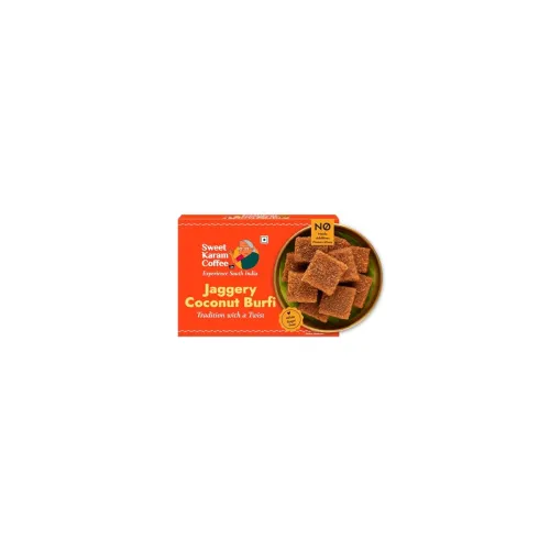 Image of Sweet Karam Coffee Jaggery Coconut Burfi Squares 150grams 