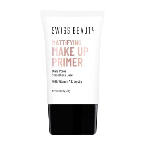 Image of SWISS BEAUTY Makeup Primer Oil Free Mattifying Long Lasting Base, Shades, 30 ml