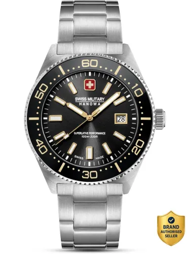 Image of Swiss Military Hanowa NOMAD Black Dial Analog Watch For Men