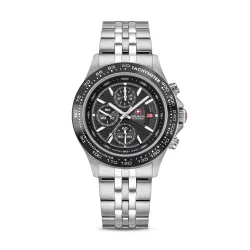 Swiss Military Hanowa SMWGI0003402 - Swiss Made Round Black Chronograph - Watch for Men