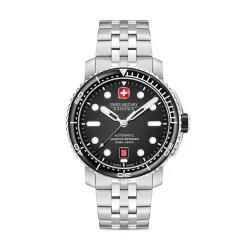 Swiss Military Hanowa SMWGL0002001-SET - Swiss Made Round Black Automatic Watch