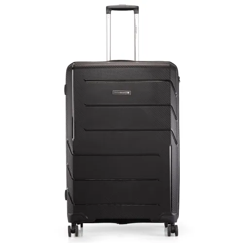 Image of Swissbrand Matterhorn Range Black Color Hard Large Luggage
