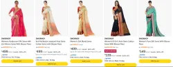 SWORNOF Womens Saree Upto 90% Discount
