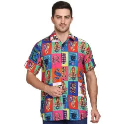 SXV Mens Cotton Half Sleeves Shirt 