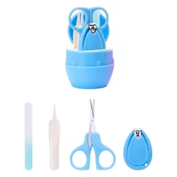 SYGA Baby, Infant and Toddler Grooming Kit with Scissors - Unique Baby Shower Gift for Girls and Boys (Blue)