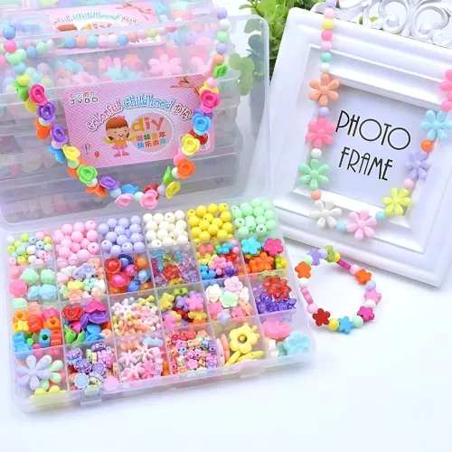 Image of SYGA Beads for Kids Crafts Children's Jewelry Making Kit DIY Bracelets Necklace