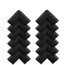 SYGA Pack of 12 Black Corner Edge Guard Protectors Suitable for Table and Desk for Baby Child Infant Kids Safety