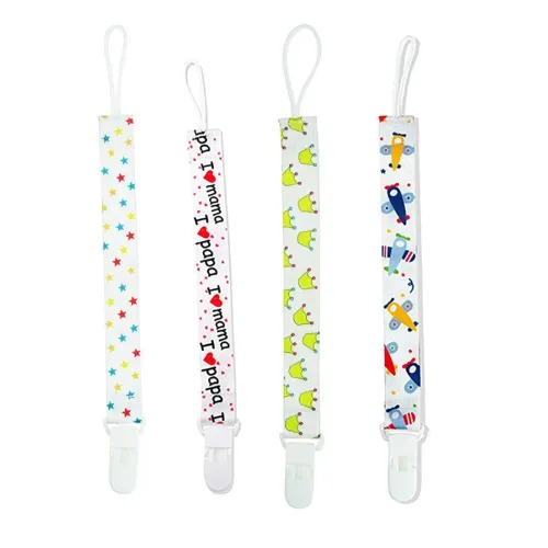 Image of SYGA Pack of 4 Baby Pacifier teether Belt Clip