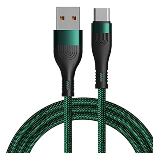 Image of SYGA USB Cable for Android, 6A, Green - 1 Meter