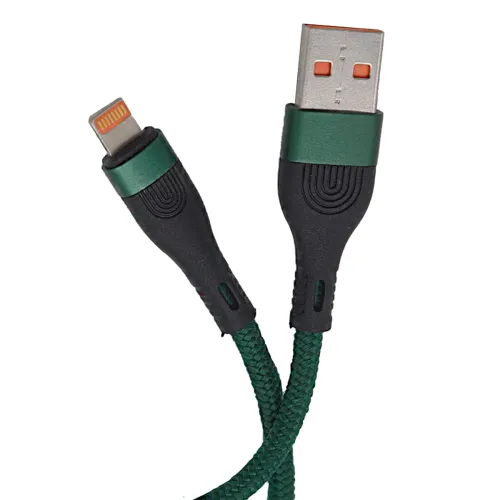 Image of SYGA USB Cable for Apple iPhones, 6A, Green - 2 Meters