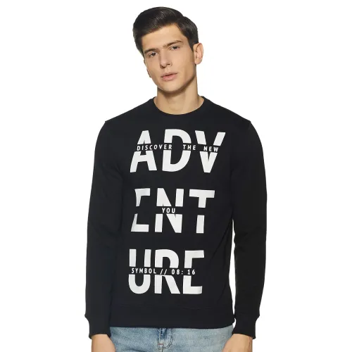 Image of Amazon Brand Symbol Men's Cotton Rich Lightweight Crew Neck Sweatshirt