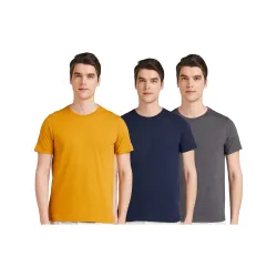 Symbol Mens Solid Cotton Regular Fit T-Shirt
