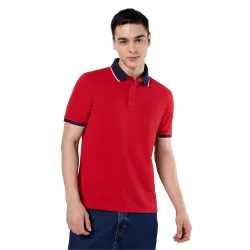 Symbol Premium Mens 100% Cotton Solid Polo T-Shirt 