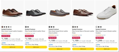Image of Symbol Premium Men's Shoes upto 77% Discount 