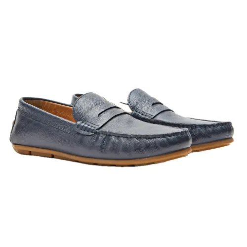 Image of Symbol Premium Mens Smart Casual Driver Leather Shoes (Loafers)