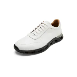 Symbol Premium Mens Smart Casual Extralight Leather Sneakers (Extralight Sole)