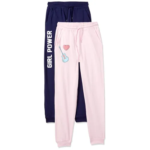 Image of Amazon Brand - Symbol Regular Girls 100% Cotton Printed Track Pants (Joggers)