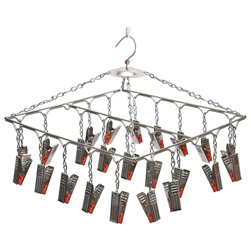 Image of Synergy 25-Clip Stainless Steel Clothes Hanger Drying Stand