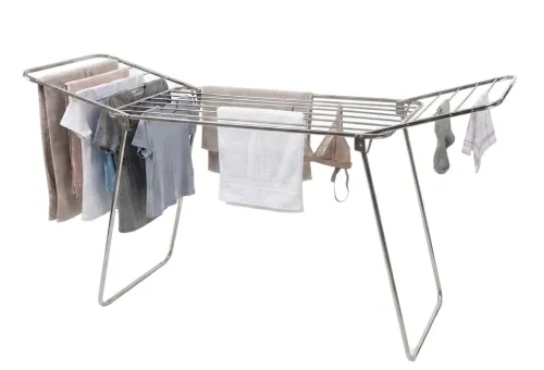 Image of Synergy - Super Heavy Duty - Large Stainless Steel Foldable Wing Style Cloth Dryer /Clothes Drying Stand (SY-CS10)