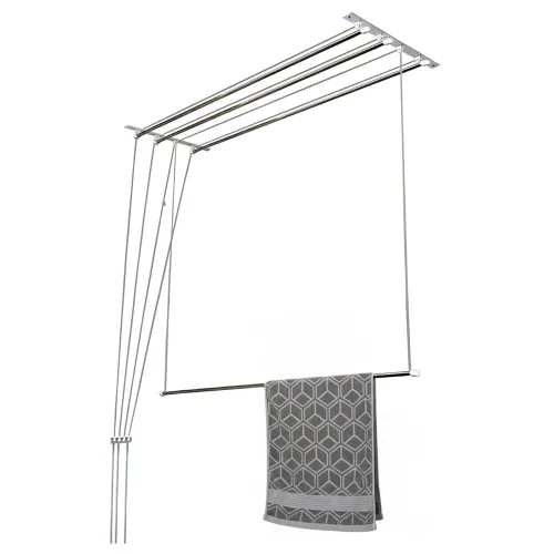 Image of Synergy Stainless Steel Ceiling Cloth Dryer for Balcony 4 Pipes x 6 Feet -
