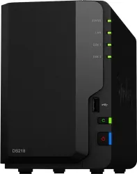 Synology DiskStation DS218 2-Bay External Hard Disk Drive Black