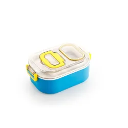 SYNYEY Plastic ApLiQ Lunch Box with 1 Small Container +1 Spoon (900ml+100ml)