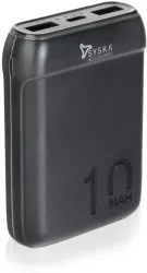 Syska 10000 mAh Power Bank (Black, Lithium Polymer, for Mobile)