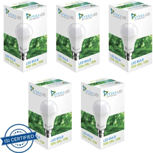 Image of Syska 15 W Basic Standard B22 LED Bulb (PO5)