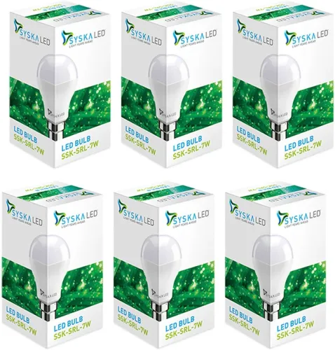 Image of Syska 7 W B22 LED Bulb (PO6)