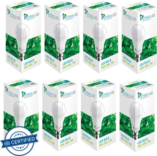 Image of Syska 7W B22 LED Bulb Po8
