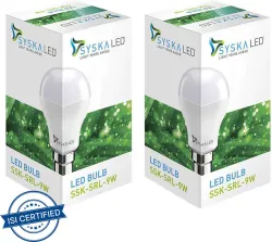 Syska 9 W Basic Standard B22 LED Bulb (Pack of 2)