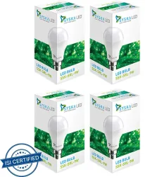 Syska 9 W Basic Standard B22 LED Bulb (White, Pack of 4)