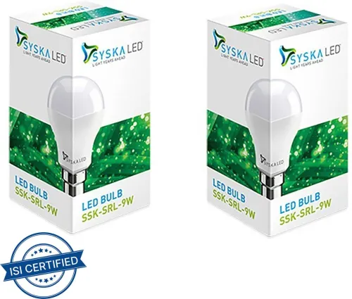 Image of Syska 9W LED Bulb Pack of 2