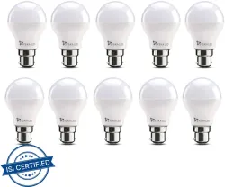 Syska 9 W Basic Standard B22 LED Bulb (White, Pack of 10)