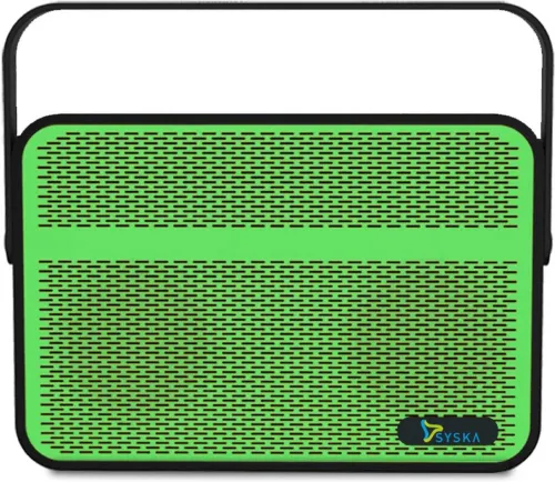 Image of Syska BLADE 5 W Portable Bluetooth Speaker  (Green, Stereo Channel).