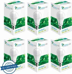 Syska LED Bulb 9W pack of 6