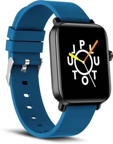 Image of Syska PLUTO Smartwatch (Blue Strap, Regular)