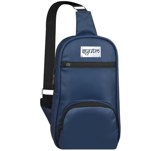 Image of SYUTM Squircle Sling Belt Bag – Navy Blue