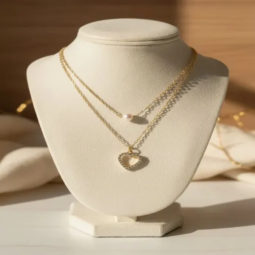 Image of SZN Gold-Plated Layered Necklace