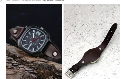 Image of SZN Men Analogue Watch Vintage BrownD