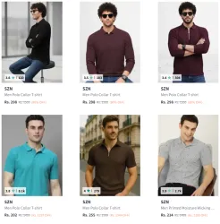 Szn Mens T-shirts @ Flat 80% Discount