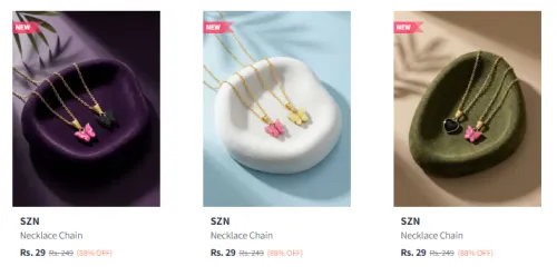 Image of Szn Necklace Chain Starting @ ₹29