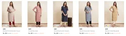 SZN Womens Kurta Set at minimum 80% Discount
