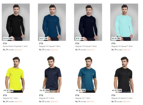 Image of T-Shirts For Men & Women @ ₹71