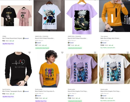 Image of T Shirts from @ ₹95