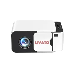 T5 Mini Upgraded Android 13 Full HD Support Native 720P 5000 Lumens Auto Keystone WiFi & Bluetooth 6, Miracast, Built-in Speaker 1 Year Warrenty (White)