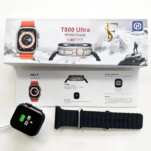 Image of T800 Ultra Smart Watch with Wireless Charging 1.99 Inch Infinite Display