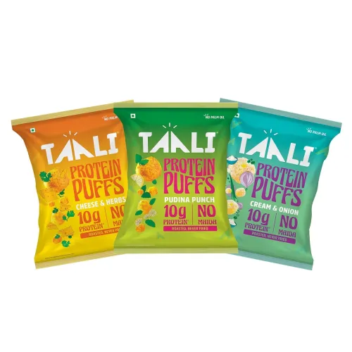 Image of Taali Jowar & Protein Puffs | 60 gm (Pack of 3)
